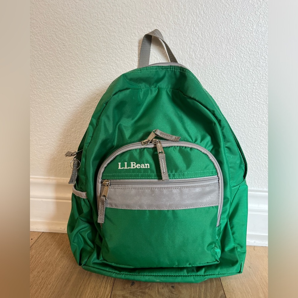 LL Bean junior original backpack in green